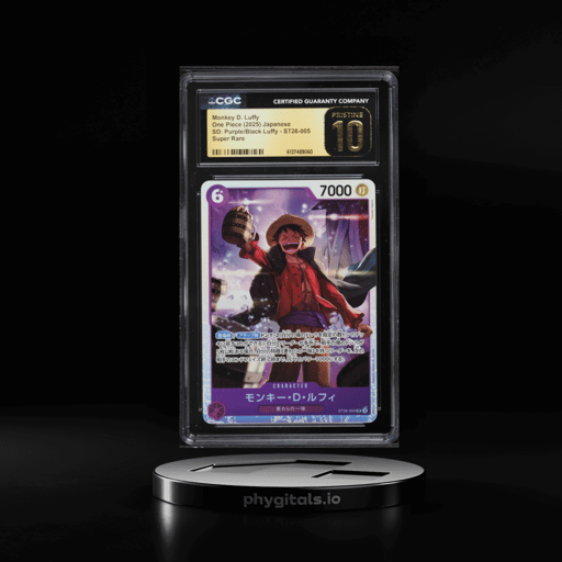 2025 One Piece Japanese Starter Deck Purple Black SR Monkey D. Luffy #ST26-005 CGC 10 PRISTINE