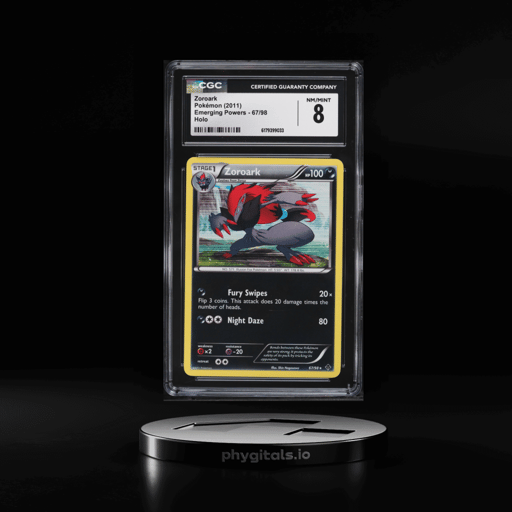 2011 Pokemon Black & White Emerging Powers Holo Zoroark #67 CGC 8 NM-MT