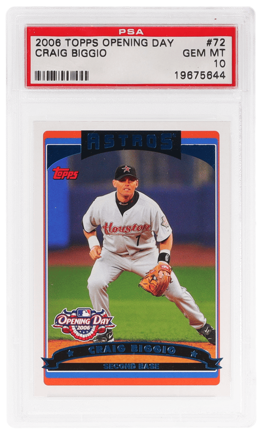 2006 Topps Opening Day Craig Biggio #72 PSA 10