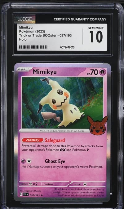 2023 Pokemon SV Trick Or Trade Holo Mimikyu #97 CGC 10 GEM MINT