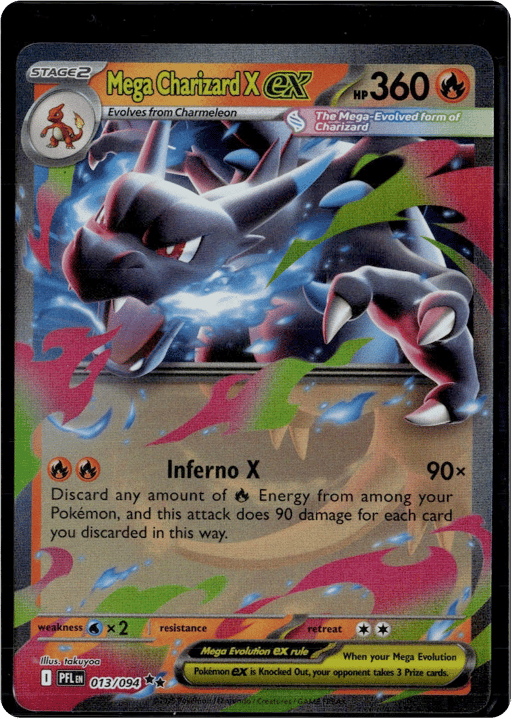 2025 Mega Charizard X ex #13 Phantasmal Flames
