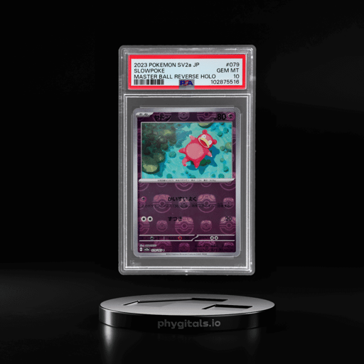 2023 Pokemon Scarlet and Violet Strength Expansion Pack 151 Japanese Reverse Holo Master Ball Slowpoke #79 PSA 10