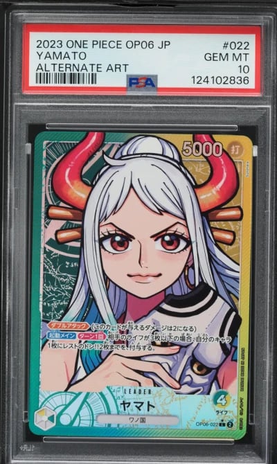 2023 One Piece Japanese Wings Of The Captain Alt Art Yamato #OP06-022 PSA 10 GEM MINT