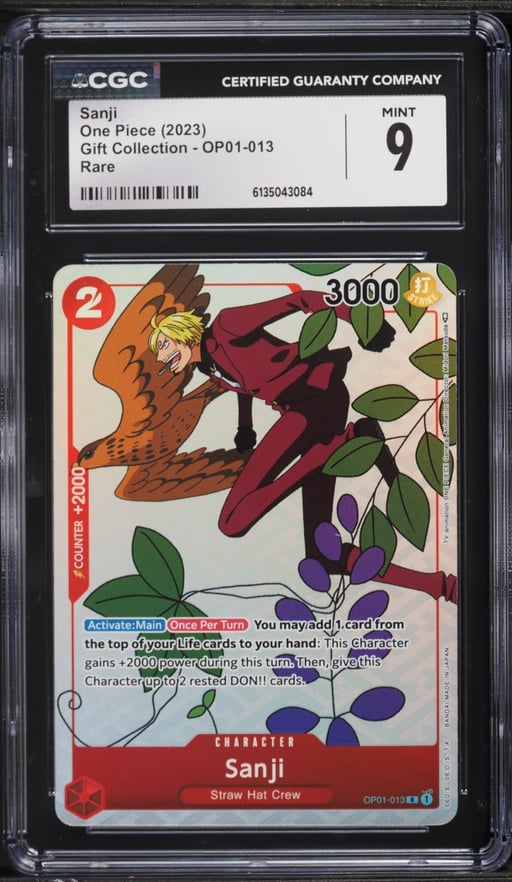 2023 One Piece Gift Collection Sanji #OP01-013 CGC 9 MINT