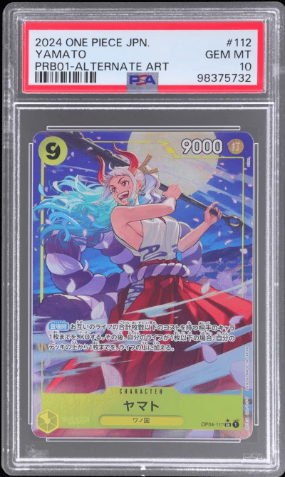 2024 One Piece One Piece Card the Best Premium Booster Japanese Yamato #OP04112 PSA 10