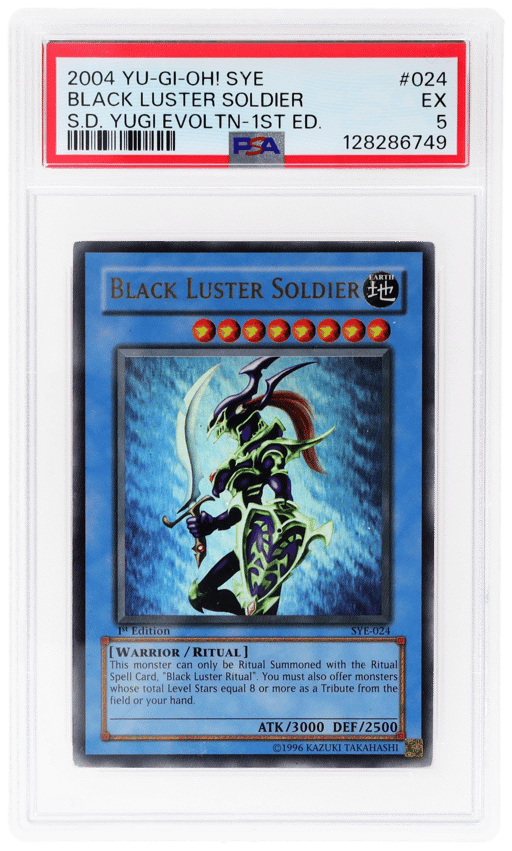 2004 Yu-Gi-Oh Starter Deck Yugi Evolution 1st Edition Black Luster Soldier #SYE24 PSA 5