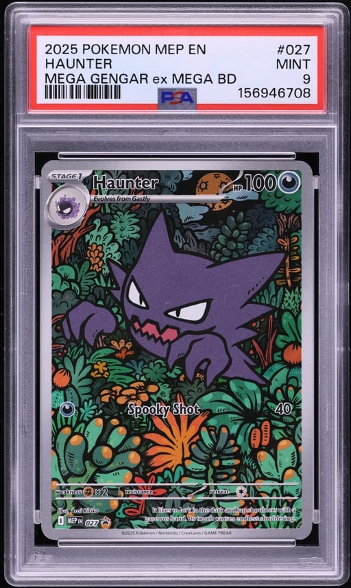 2025 Pokemon Mega Evolution Promo Battle Deck Full Art Haunter #27 PSA 9 MINT