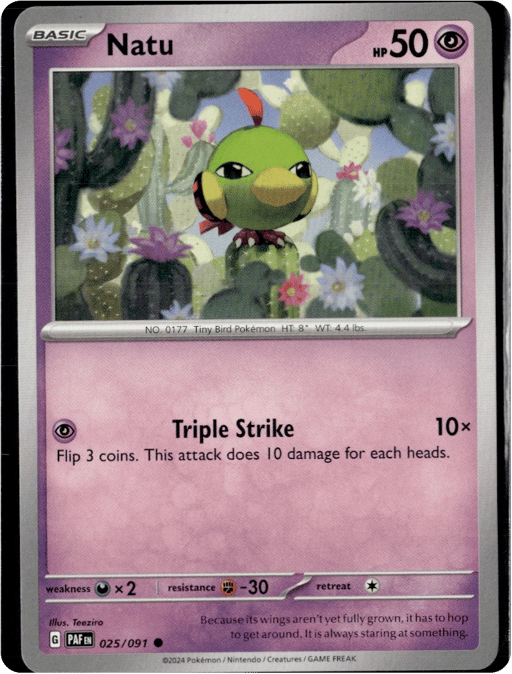 2024 Natu #25 Paldean Fates