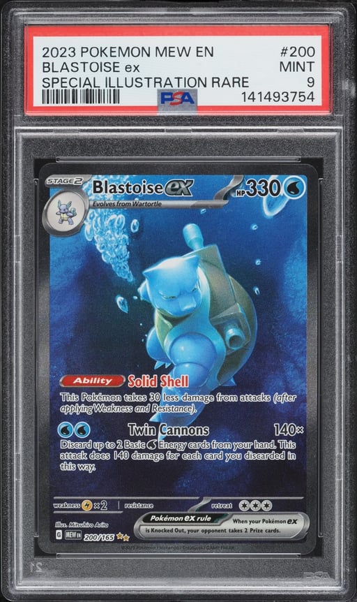 2023 Pokemon Scarlet & Violet 151 SIR Blastoise Ex #200 PSA 9 MINT