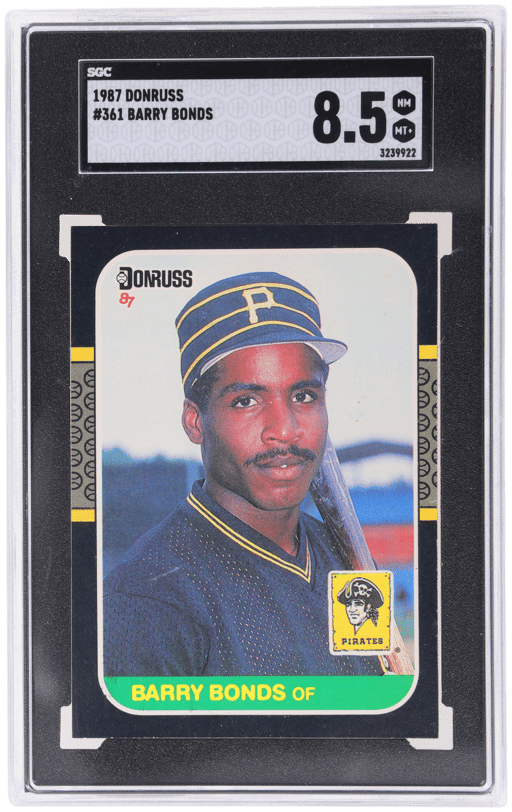 1987 Donruss Barry Bonds #361 SGC 8.5