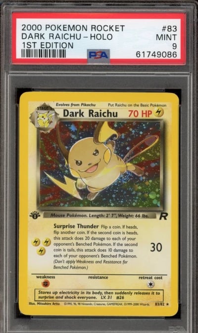 Pokemon Dark Raichu Team Rocket 