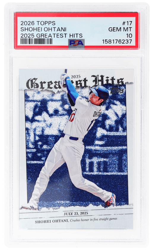 2026 Topps 2025 Greatest Hits Shohei Ohtani #GH17 PSA 10