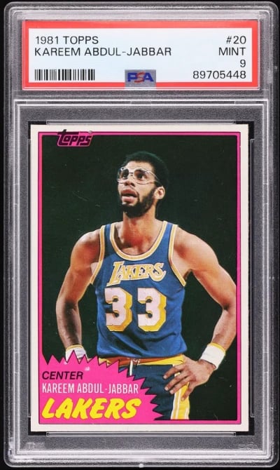 1981 Topps Basketball Kareem Abd