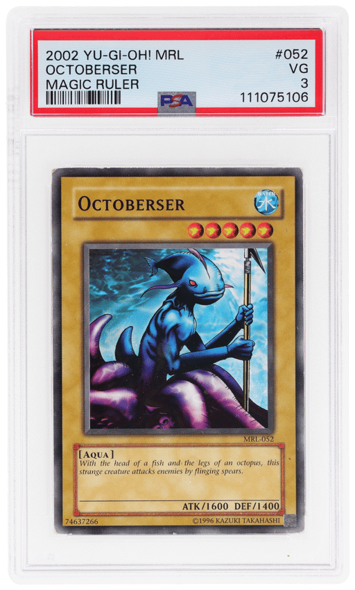 2002 Yu-Gi-Oh! Magic Ruler Octoberser #MRL-052 PSA 3