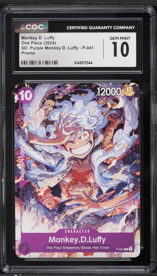 2024 One Piece Promo Starter Deck Purple Alt Art Monkey D. Luffy #P-41 CGC 10 GEM MINT