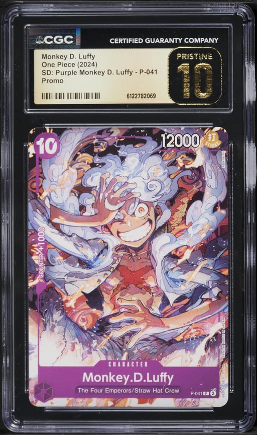 2024 One Piece Japanese Promo Starter Deck Purple Monkey D. Luffy #P-041 CGC 10 PRISTINE