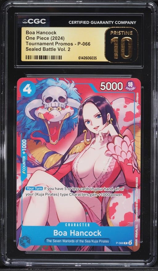 2024 One Piece Tournament Promo Sealed Battle Volume 2 Alt Art Boa Hancock #P-066 CGC 10