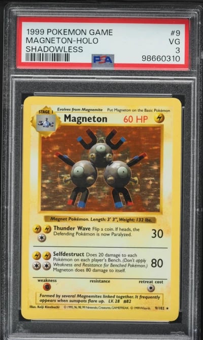 1999 Pokemon Base Set Shadowless