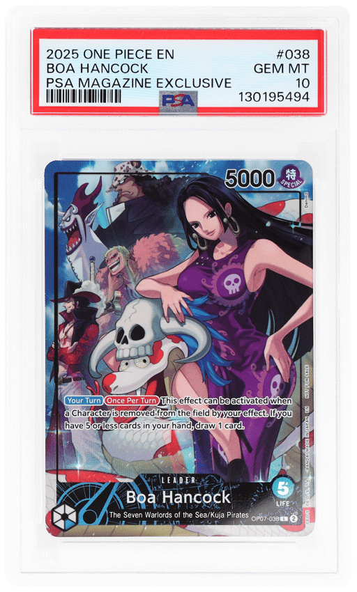 2025 One Piece Promo Psa Magazine Exclusive Boa Hancock #OP07-038 PSA 10