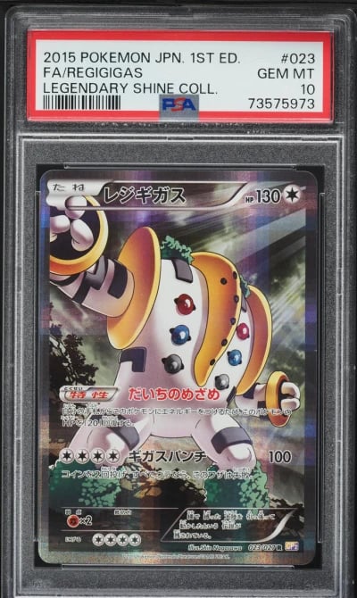 2015 Pokemon Japanese XY Legendary Shine 1st Ed FA Regigigas #23 PSA 10 GEM MINT