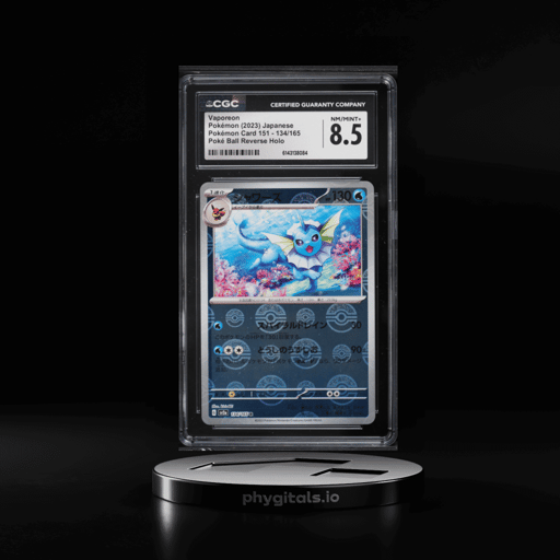 2023 Pokemon Japanese Scarlet & Violet 151 Poke Ball Reverse Holo Vaporeon #134 CGC 8.5 NM-MT+