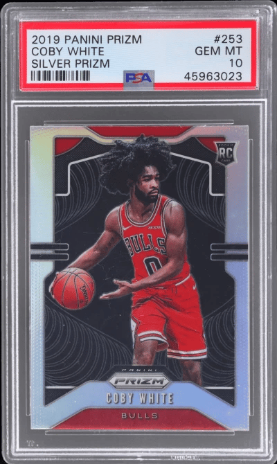 2019 Panini Prizm Silver Prizm Coby White #253 PSA 10