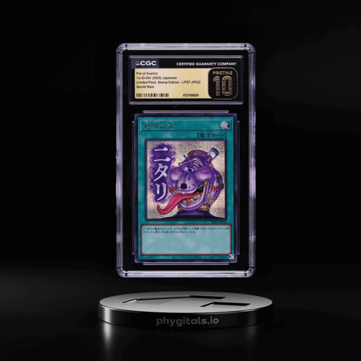 2025 Yu-Gi-Oh! Japanese LPST Secret Rare Pot Of Avarice #LPST-JP032 CGC 10 PRISTINE