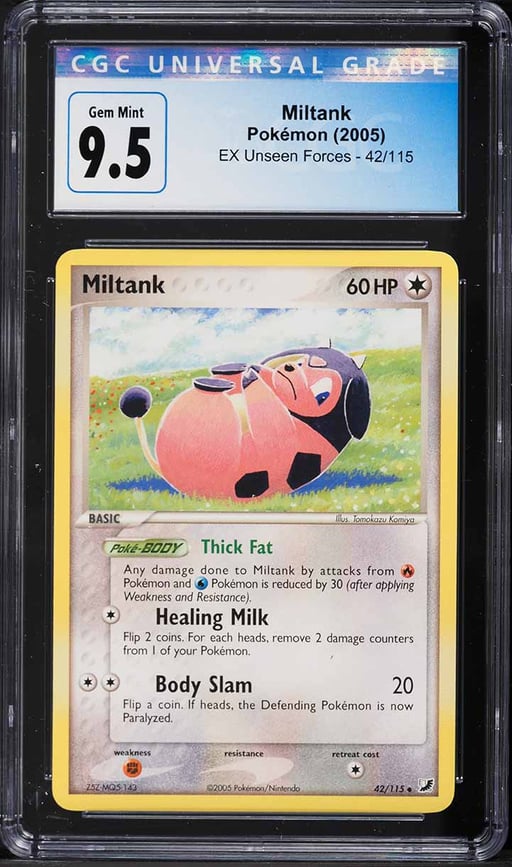 2005 Pokemon EX Unseen Forces Miltank #42 CGC 9.5 GEM MINT