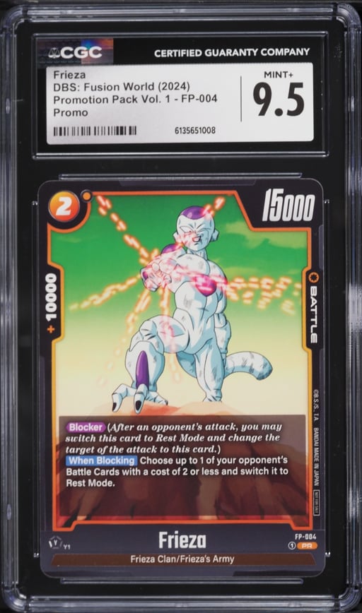 2024 DBS: Fusion World Promotion Pack Vol. 1 Frieza #FP-004 CGC 9.5 MINT+