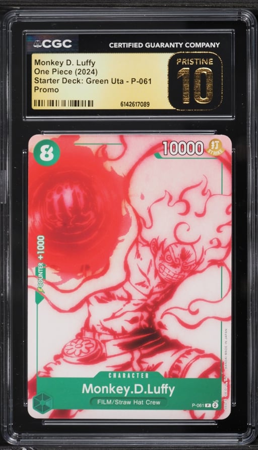 2024 One Piece Starter Deck Green Uta Monkey D. Luffy #P-061 CGC 10 PRISTINE