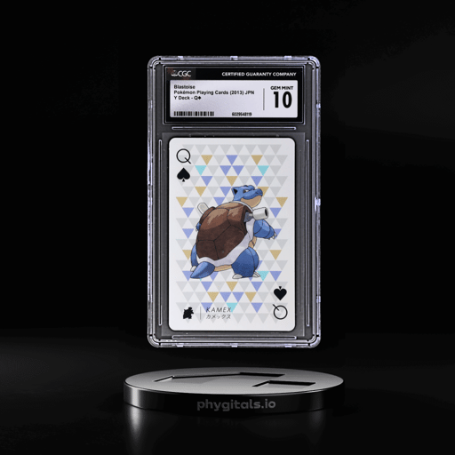 2013 Pokemon Playing Cards Japanese Y-Deck Queen of Clubs Blastoise CGC 10