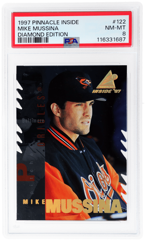 1997 Pinnacle Inside Diamond Edition Mike Mussina #122 PSA 8
