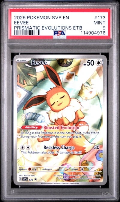 2025 POKEMON SVP EN-SV BLACK STAR PROMO #173 EEVEE PSA 9