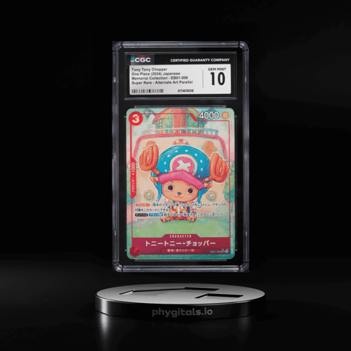 2024 One Piece Japanese Memorial Alt Art SR Tony Tony Chopper #EB01-006 CGC 10 GEM MINT