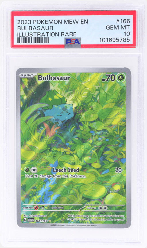 2023 Pokemon Scarlet and Violet 151 Illustration Rare Bulbasaur #166 PSA 10