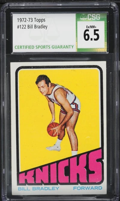 1972 Topps Basketball Bill Bradley #122 CSG 6.5 EXMT+
