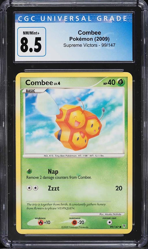 2009 Pokemon Platinum Supreme Victors Combee #99 CGC 8.5 NM-MT+