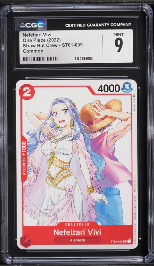 2022 One Piece Straw Hat Crew Nefeltari Vivi #ST01-009 CGC 9 MINT