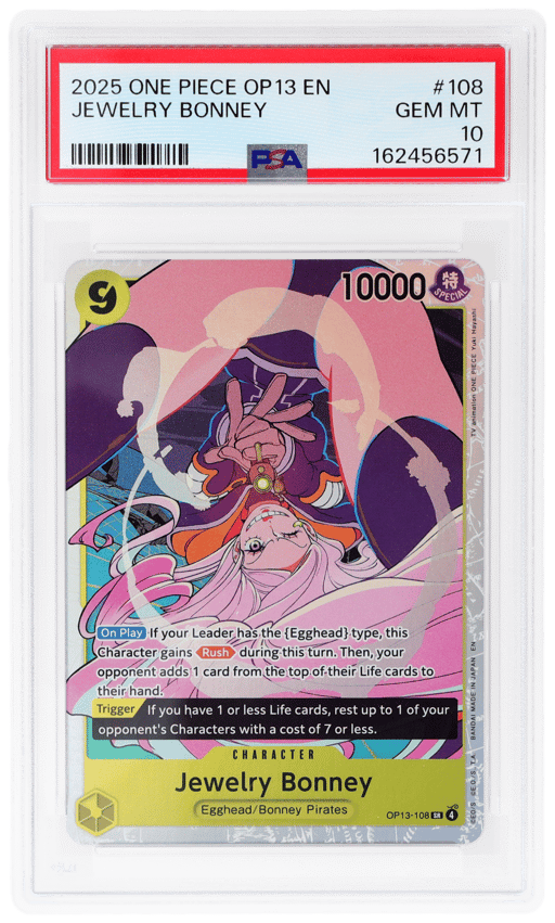 2025 One Piece Carrying On His Will Jewelry Bonney #OP13-108 PSA 10