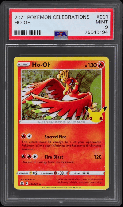 2021 Pokemon Celebrations Ho-Oh 