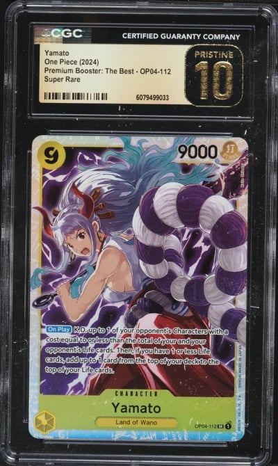 2024 One Piece Premium The Best Yamato #OP04-112 CGC 10 PRISTINE
