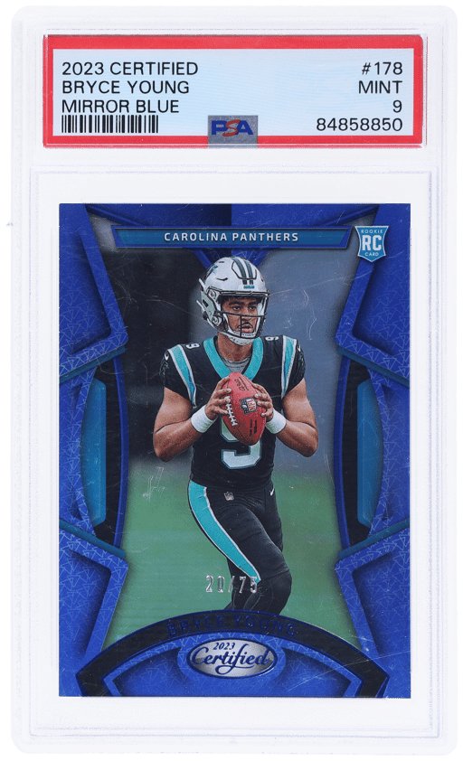 2023 Panini Certified Mirror Blue Bryce Young #178 20/75 PSA 9