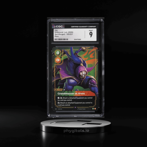 2026 Riftbound League Of Legends Spiritforged Jax #193 CGC 9 MINT