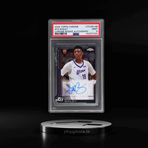 2025 Topps Chrome Rookie Autograph Ace Bailey #TCAR-AB PSA 9