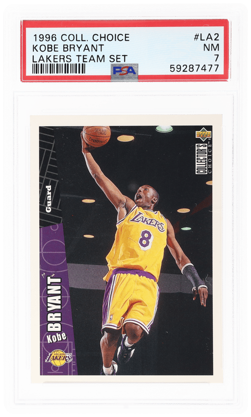 1996 Collector's Choice Lakers Team Set Kobe Bryant #LA2 PSA 7