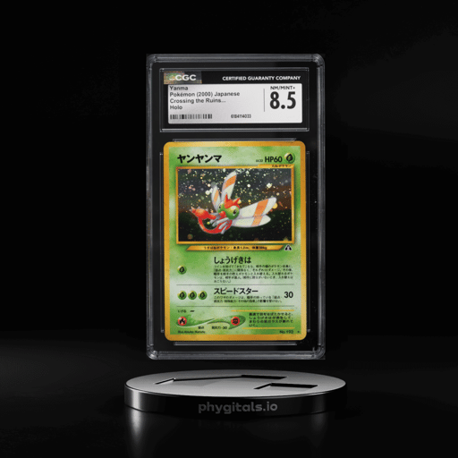 2000 Pokemon Japanese Crossing The Ruins Insufficient Ink Holo Yanma #193 CGC 8.5 NM-MT+