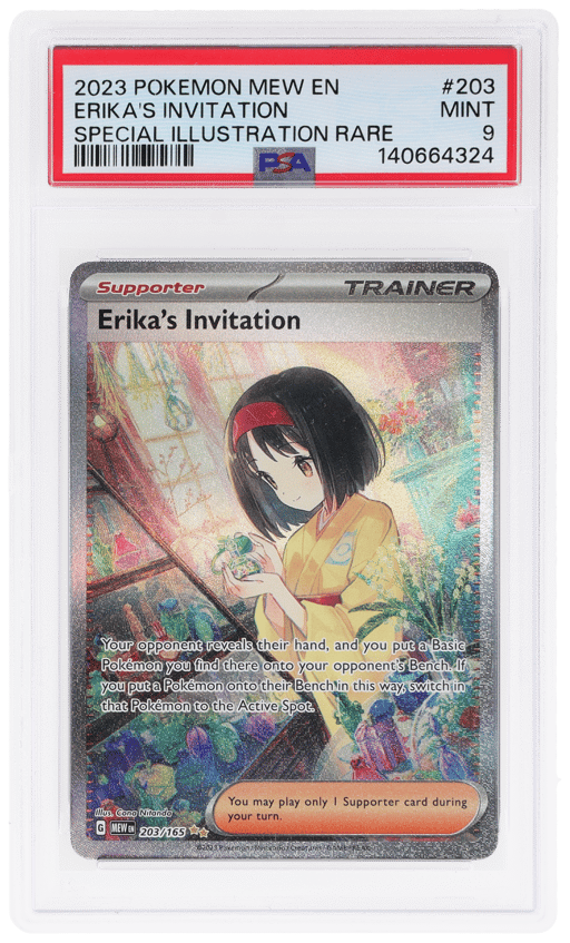2023 Pokemon Scarlet and Violet 151 Special Illustration Rare Erika's Invitation #203 PSA 9