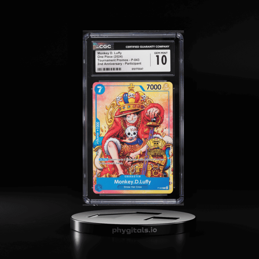 2024 One Piece Promo 2nd Anniversary Participant Alt Art Monkey D. Luffy #P-043 CGC 10 GEM MINT