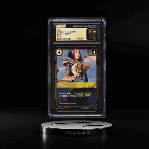2025 Riftbound League Of Legends LoL Origins Fiora #232 CGC 10 PRISTINE