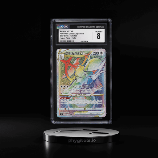 2022 Pokemon Japanese Sword & Shield Star Birth Rainbow Rare Arceus VSTAR #120 CGC 8 NM-MT